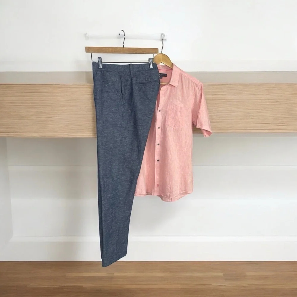 J. Crew 484 Slim-fit chino pant in stretch slub cotton blend 34x34 - Picture 5 of 12